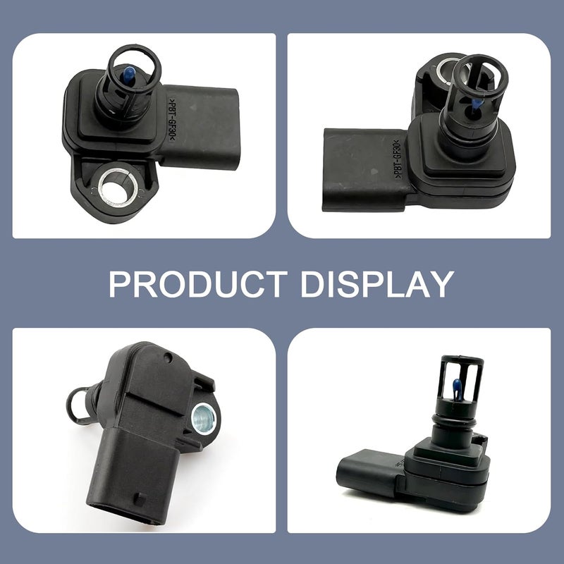 Sephile 1 PC Automotive Intake Air Pressure and Temperature Sensor, Manifold Pressure Sensor, Car Air Intake Switch Replacement, Compatible with OE: 12681993 082800-0630 (Black) - Image 5